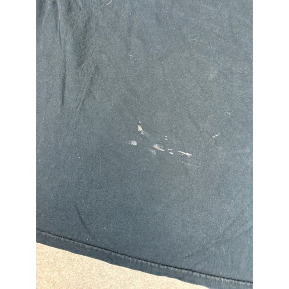 VINTAGE 90s Surgeon Generals Warning Smoking Shirt Mens Large Blue Graphic Tee - Picture 4 of 5